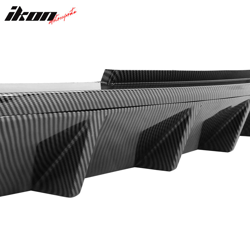 Fits 13-14 Ford Mustang V6 GT PP Rear Diffuser Lip W/ Fin