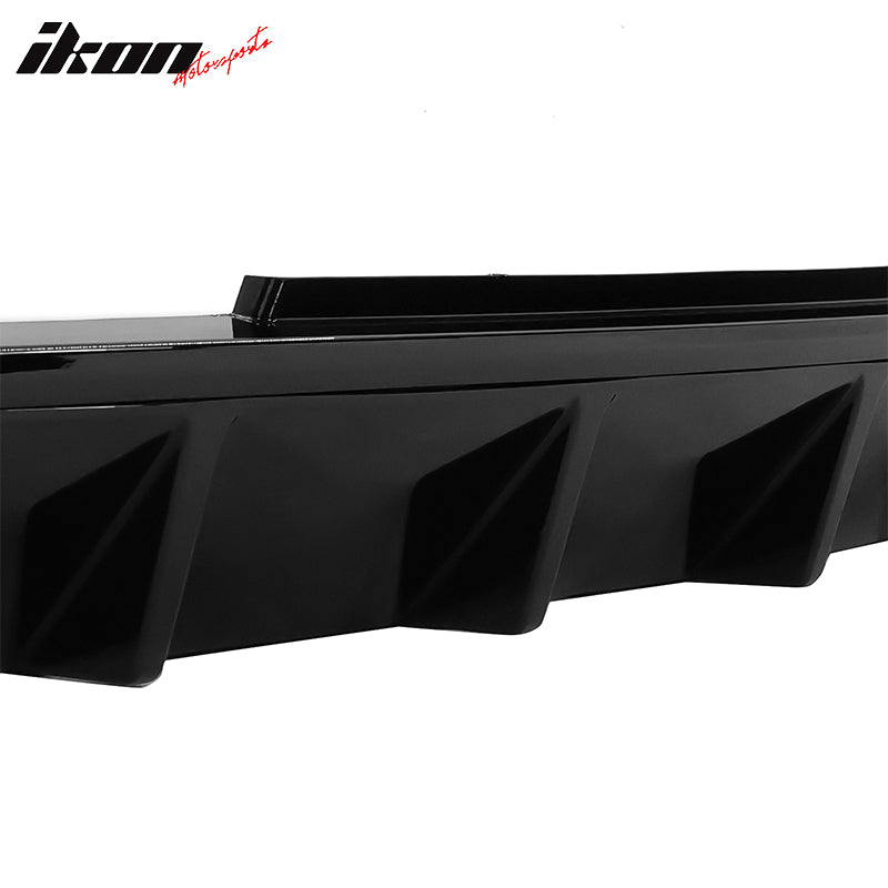 Fits 13-14 Ford Mustang V6 GT PP Rear Diffuser Lip W/ Fin