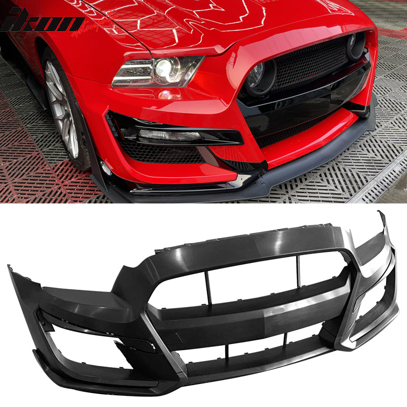 Fits 10-14 Ford Mustang GT500 to S550 GT500 Style Front Bumper Cover Conversion