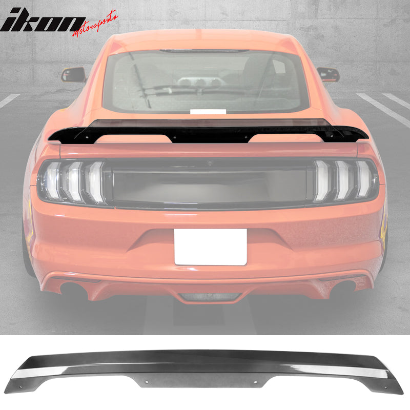 2015-2023 Ford Mustang 2DR GT500 Smoke Spoiler Gurney Flap Wicker Bill