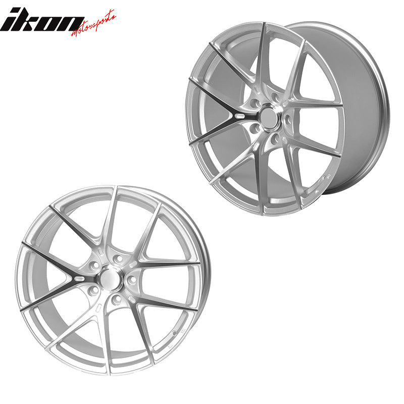 (2) 19X8.5 +35 5X114.3 5 Split Spoke Wheels Rims Replacement For Car