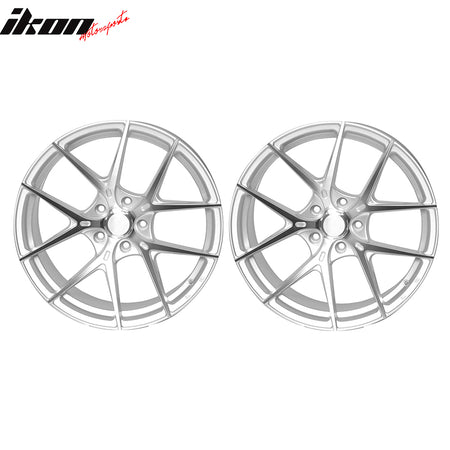 IKON MOTORSPORTS Wheel Rim Replacement 2PCS 19X8.5 +35 5X114.3 5 Split Spoke Wheels For Acura Chevy Chrysler Dodge Ford Genesis Infiniti Kia Lexus Lincoln Maserati Mazda Mercury Mitsubishi