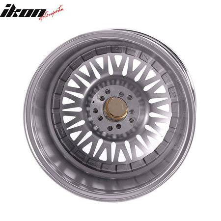 (2) 17X10 +25 5X100 / 5X114.3 Step Lip Deep Dish Mesh Wheels Rim (Acura Dodge)