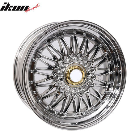 (2) 18X8.0 +35 5X114.3 / 5X120 Step Lip Deep Dish Mesh Wheels Rim (Tesla Toyota)