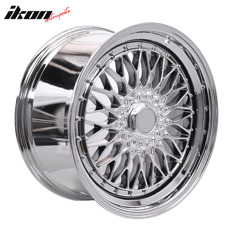 (2) 19X9.5 +40 5X114.3 / 5X120 Step Lip Deep Dish Mesh Wheels Rims Accessories