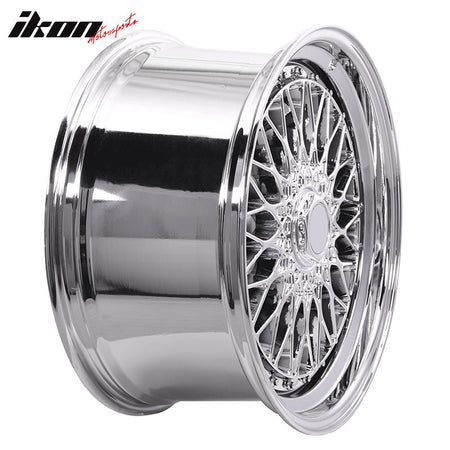 (2) 19X9.5 +40 5X114.3 / 5X120 Step Lip Deep Dish Mesh Wheels Rims Accessories