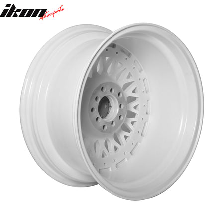 (2) 17X8.5 +25 5X100 / 5X114.3 Step Lip Deep Dish Mesh Wheels Replacement