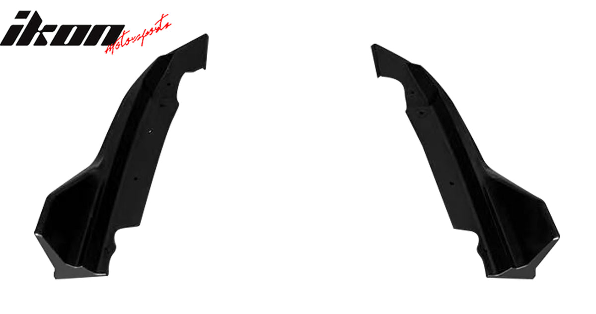 For 22-24 Honda Civic 11th FE-C Style Rear Bumper Lip Diffuser Apron Matte Black