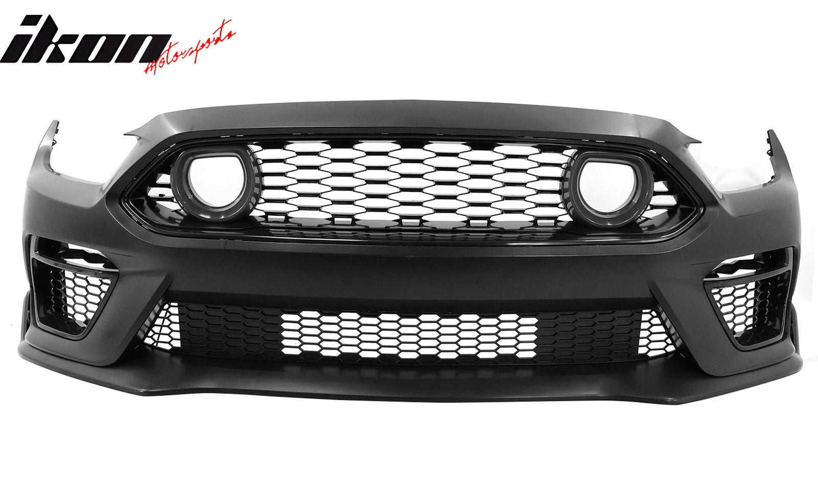 Fits 15-17 Ford Mustang EcoBoost GT LED Grille Front Bumper Cover Mach 1 Style