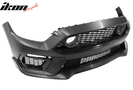 Fits 15-17 Ford Mustang EcoBoost GT LED Grille Front Bumper Cover Mach 1 Style