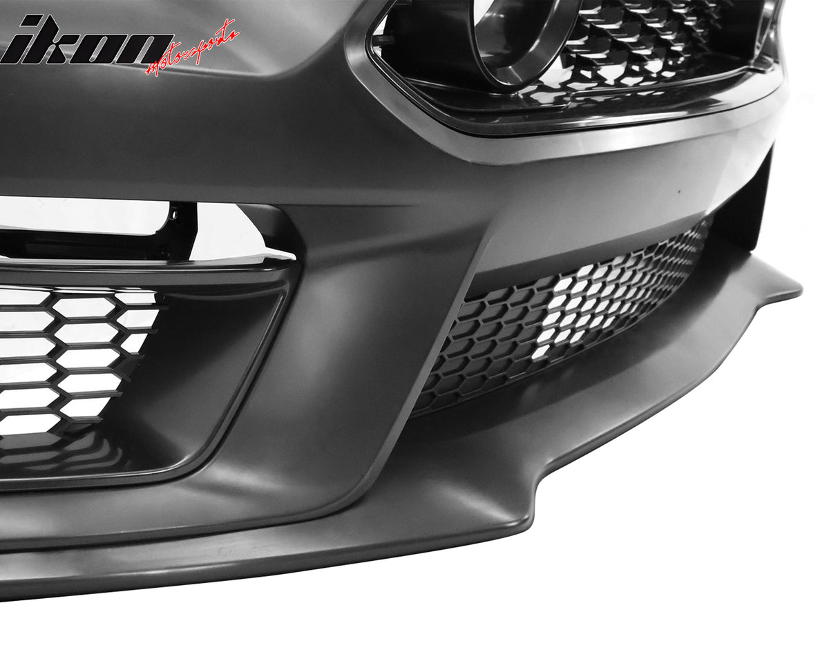 Fits 15-17 Ford Mustang EcoBoost GT LED Grille Front Bumper Cover Mach 1 Style