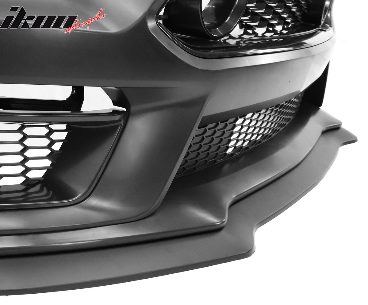 Fits 15-17 Ford Mustang EcoBoost GT LED Grille Front Bumper Cover Mach 1 Style