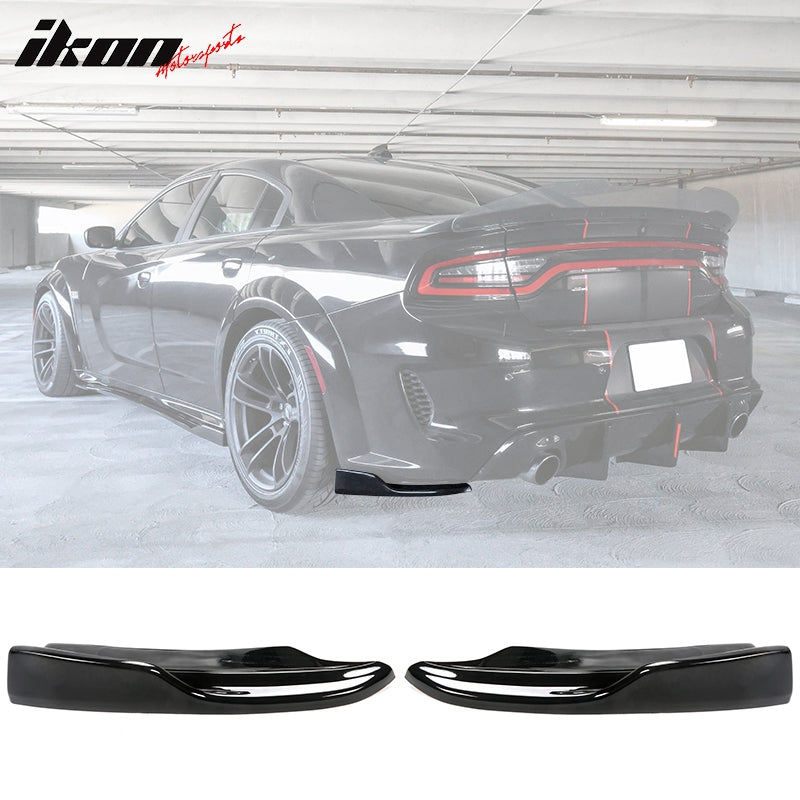 Fits 20-23 Charger SRT Widebody Rear Diffuser Lip + Apron Spats - PP