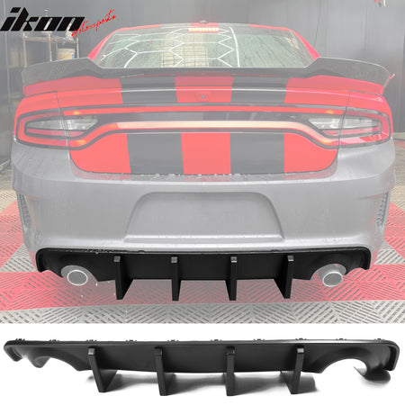 For 20-23 Charger Widebody IKON PP Rear Diffuser + Apron Spat