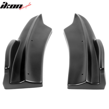 Fits 20-23 Charger Widebody IKON PP Matte Black Rear Diffuser + Apron Spats - PP