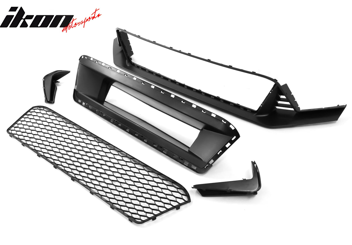 Fits 22-24 Civic Hatchback &Si Type R Style Front Bumper Cover PP + Upper Grille