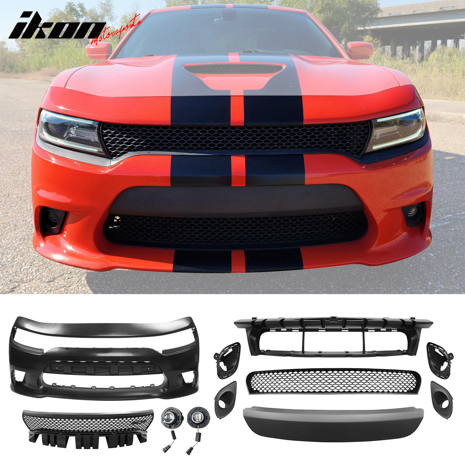 2015-2023 Dodge Charger 4DR 15 SRT Hellcat 392 Front Bumper Conversion