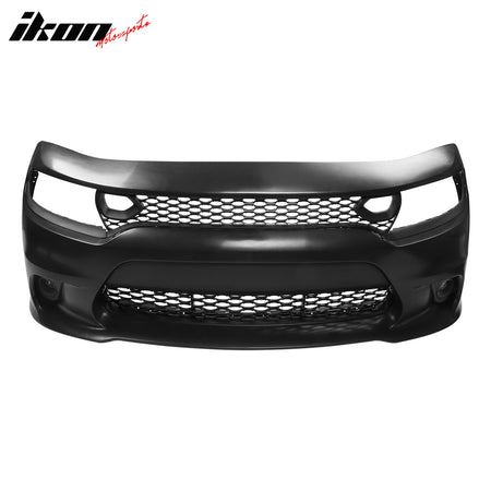 For 15-23 Dodge Charger Scat Pack SRT 392 Hellcat Front Bumper Cover W/ Foglight