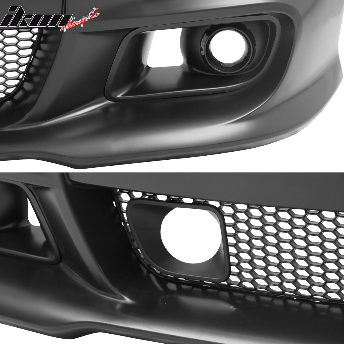 Fits 11-14 Dodge Charger SRT8 PP Front Bumper Cover Conversion + Grilles W/ ACC