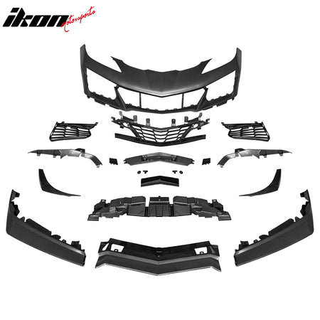 Fits 20-25 Chevy Corvette Front Bumper Cover Z06 Z07 Style Conversion Unpainted