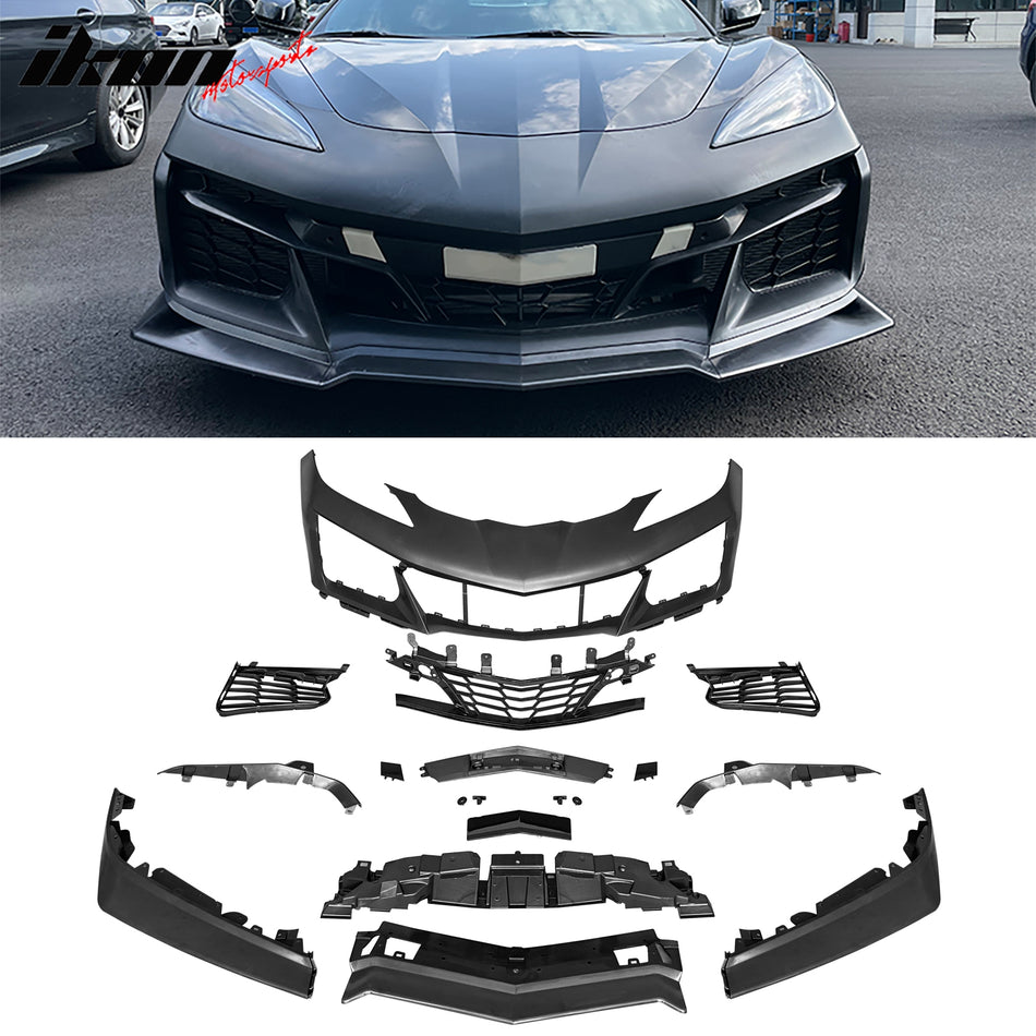 2020-2024 Chevrolet Corvette E-RAY Style Front Bumper Conversion PP