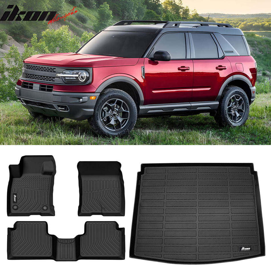 Car Floor Mat for 2021-2023 Ford Bronco Sport 3D Cargo Liner TPE