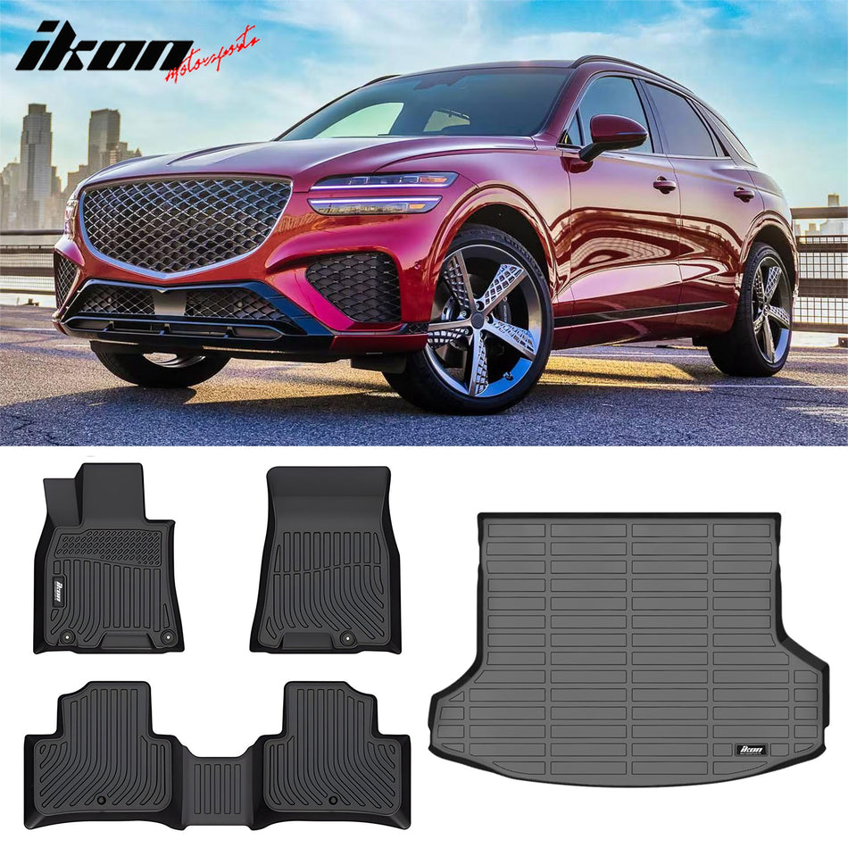 2022-2024 Genesis GV70 All Weather 3D Carpet Floor Mats Trunk Mat TPE