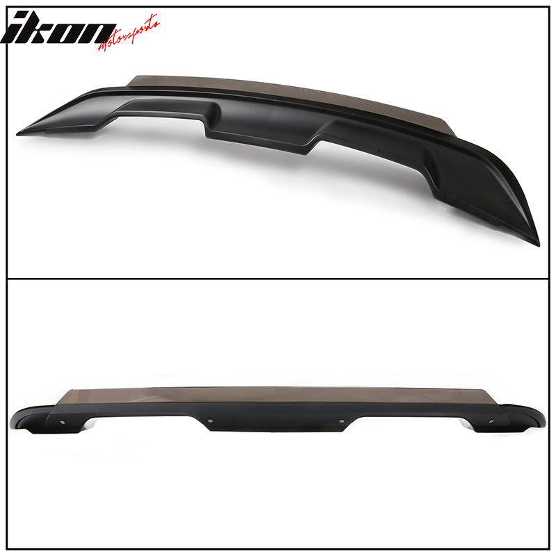 Fits 15-23 Mustang Coupe 2DR GT500 Matte Black Trunk Spoiler Wing W/ Gurney Flap