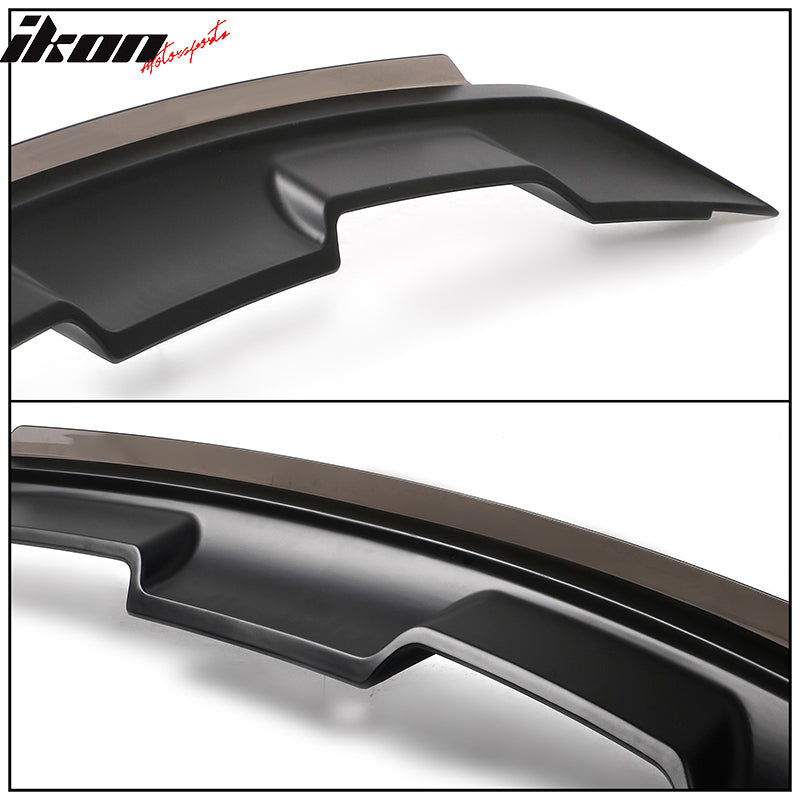 Fits 15-23 Mustang Coupe 2DR GT500 Matte Black Trunk Spoiler Wing W/ Gurney Flap