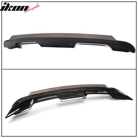 Fits 15-23 Mustang Coupe 2DR GT500 Gloss Black Trunk Spoiler Wing W/ Gurney Flap