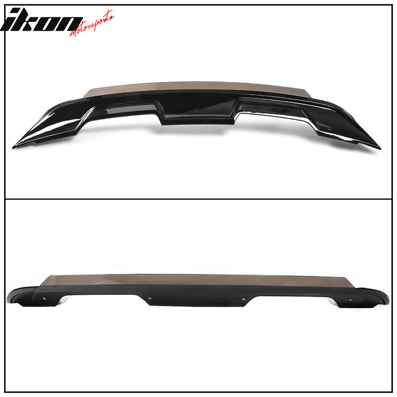 Fits 15-23 Mustang Coupe 2DR GT500 Gloss Black Trunk Spoiler Wing W/ Gurney Flap