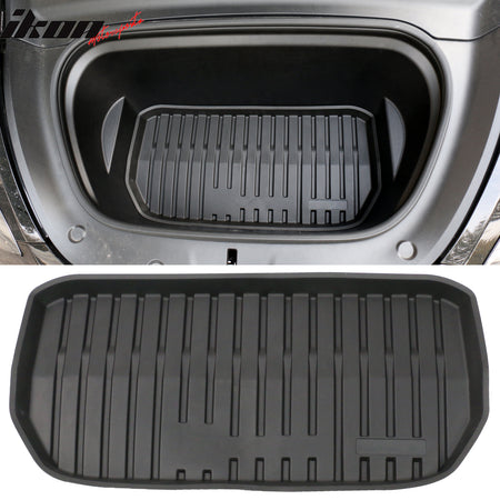 Fits 20-24 Tesla Model Y Trunk Mats Cargo Liner + Rear Seat Covers Injection TPE