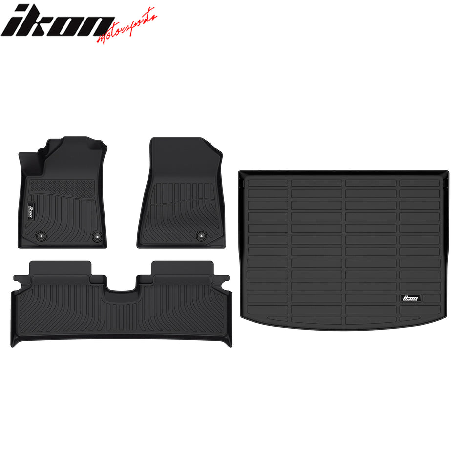 2023-2024 Kia Niro EV All Weather TPE 3D Floor Mats 3PC + Trunk Mat