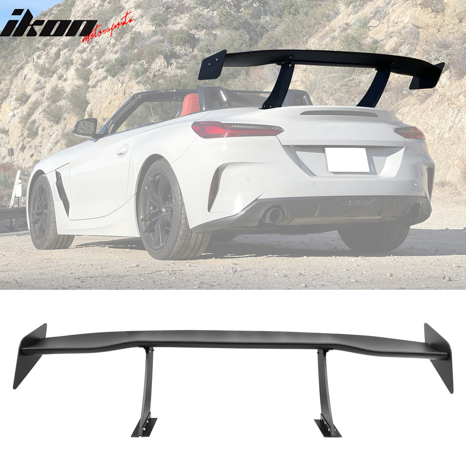 Universal 65'' GT Trunk Spoiler V1 Brackets V4A Legs + V4D Plates ABS