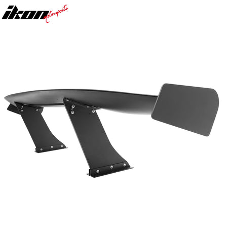 Universal 57" GT Trunk Spoiler Adjustable Rear Racing Wing (V4C Leg + V4C Plate)