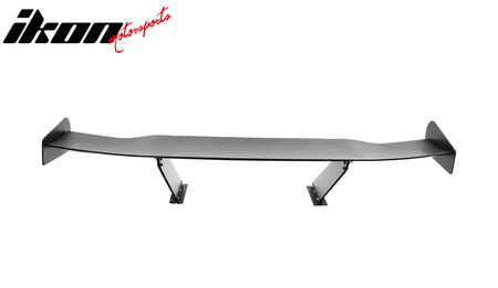 Universal 57" GT Trunk Spoiler Adjustable Rear Racing Wing (V4D Leg + V4C Plate)