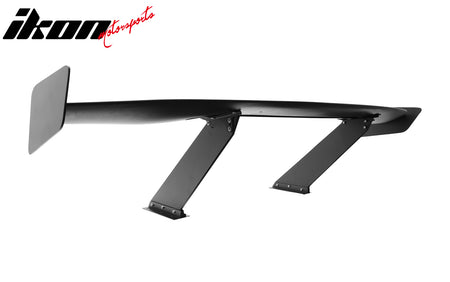 Universal 57" GT Trunk Spoiler Adjustable Rear Racing Wing (V4D Leg + V4D Plate)