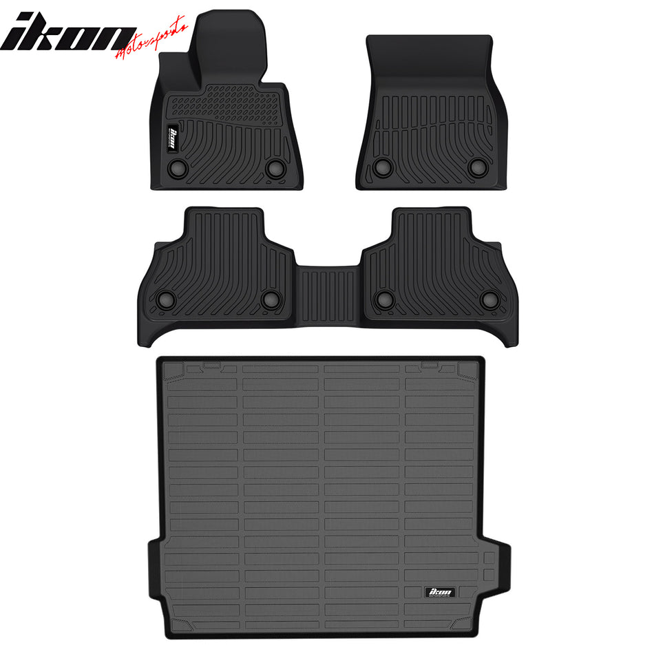 2019-2024 BMW X5 G05 5 Passengers TPE 3D Floor Mats + Trunk Mat Liner