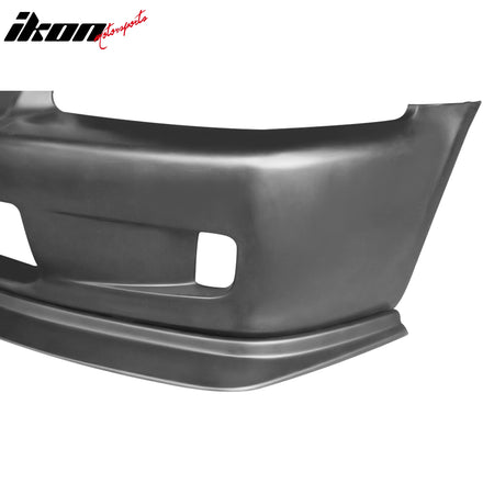 Fits 92-95 Honda Civic Whitecrow Style Front Bumper Cover Conversion W/ Lip PU