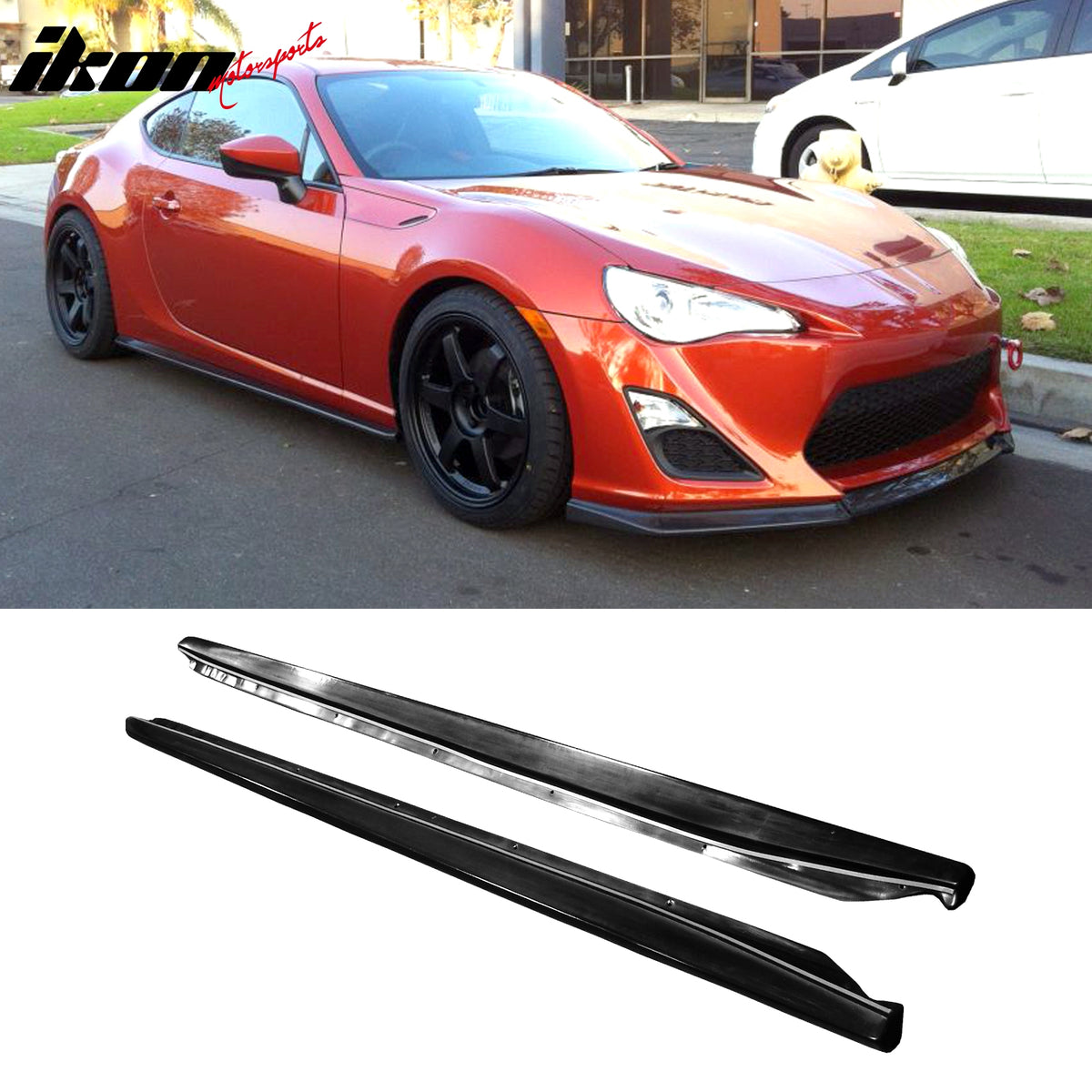 Fits 13-16 Scion FR-S Coupe 2-Door Side Skirts Extensions GR Front Bumper Lip PU