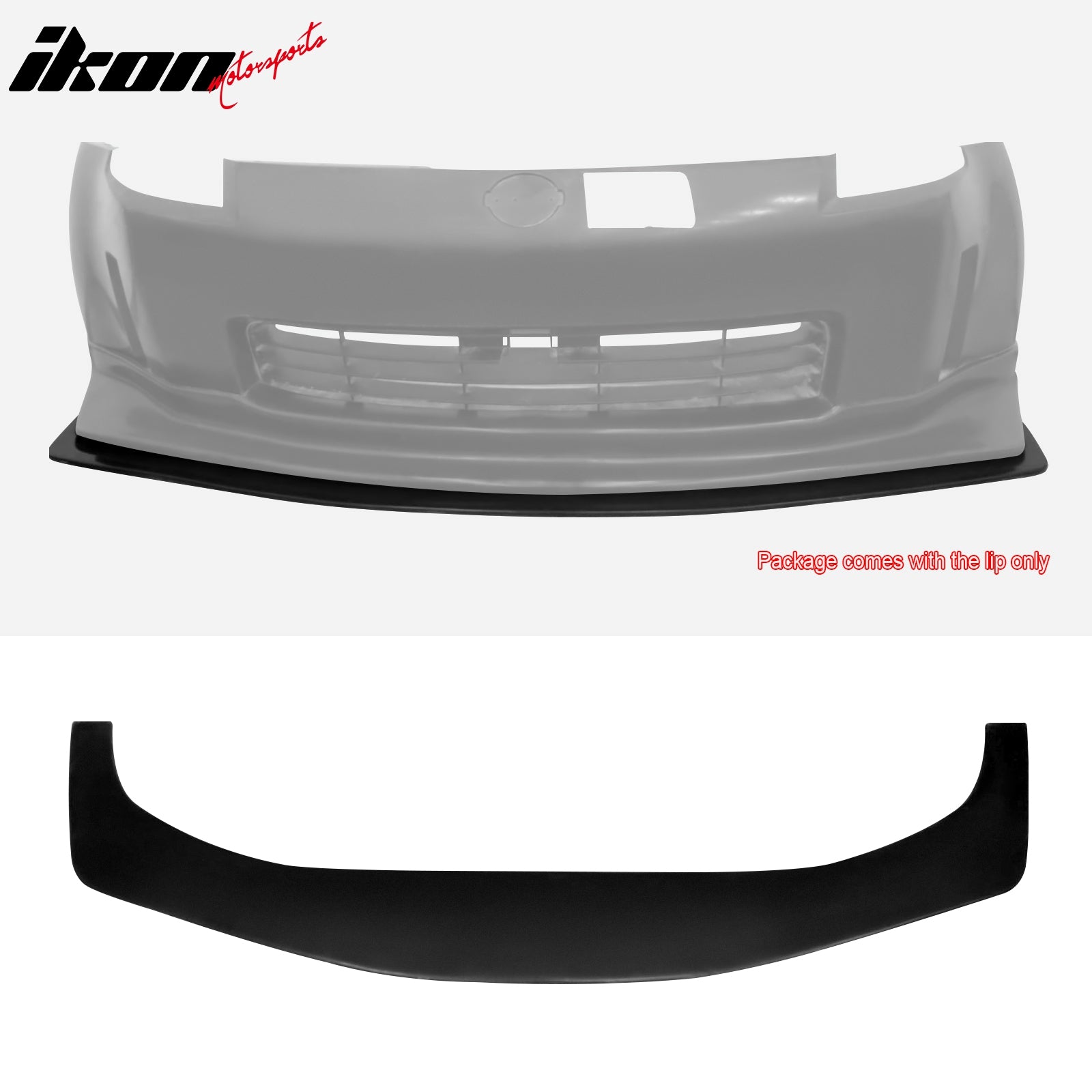 Fits 03-05 Nissan 350Z N1 Style PU Front Bumper Lip Spoiler + Matching Splitter