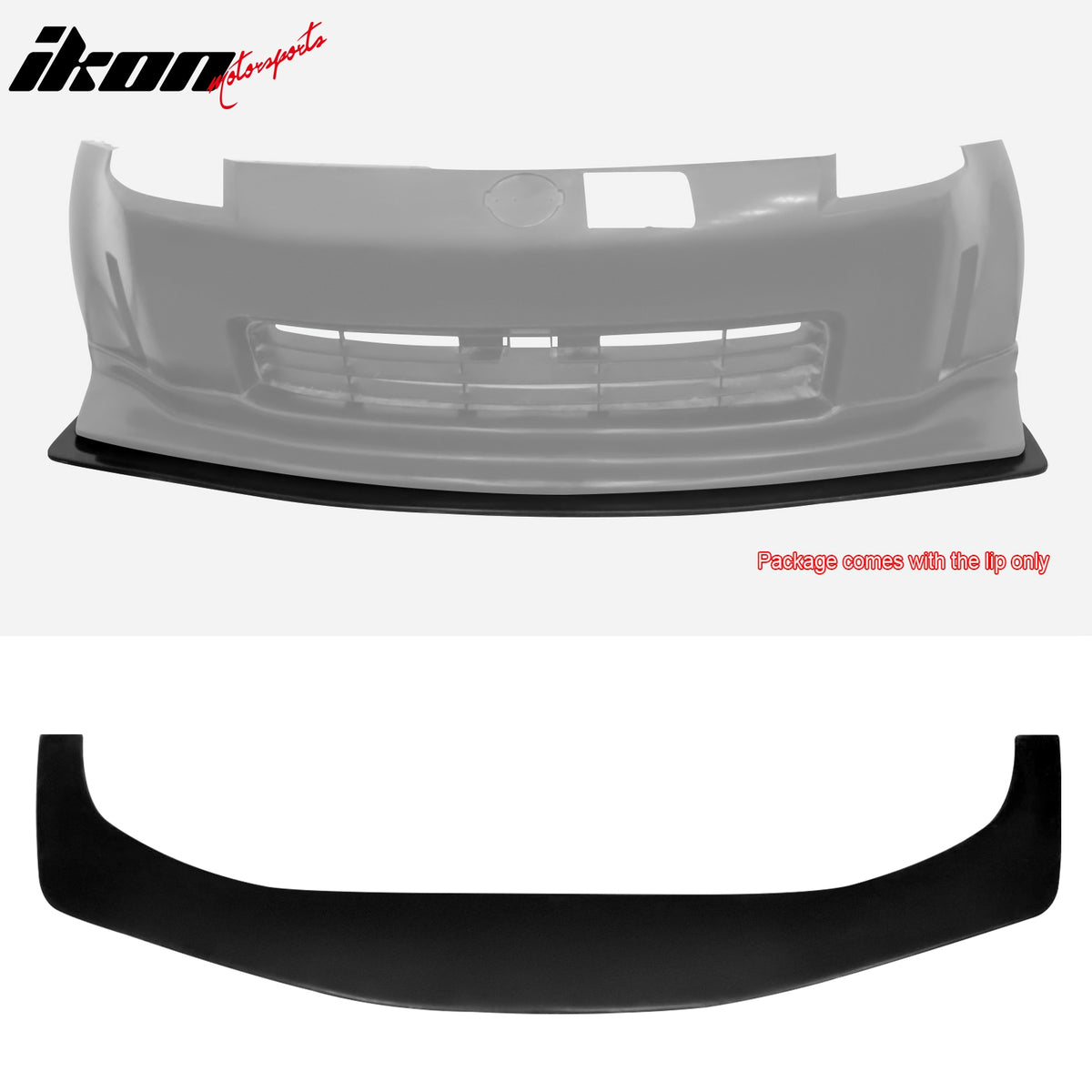 Fits 06-09 Nissan 350Z N1 Style PU Front Bumper Lip Spoiler + Matching Splitter