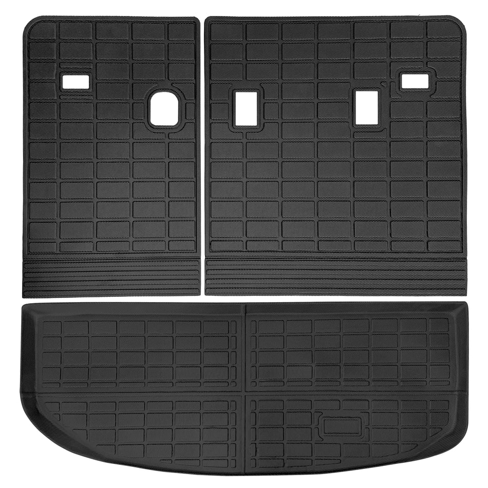 2020-2024 Kia Telluride 3D Trunk Mat Cargo Liner + Backrest Mats TPE