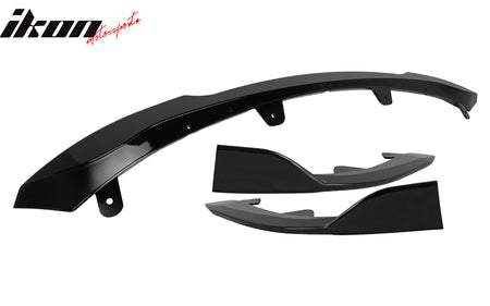 Fits 19-21 Toyota Corolla Auris E210 Hatchback 3PCS Front Bumper Lip Gloss Black