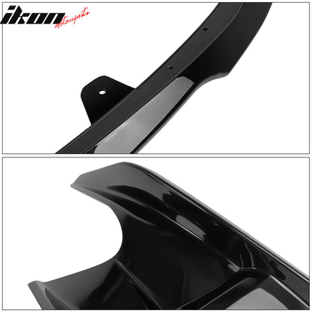 Fits 19-21 Toyota Corolla Front Bumper Lip Spoiler Gloss Black ABS Side Canards