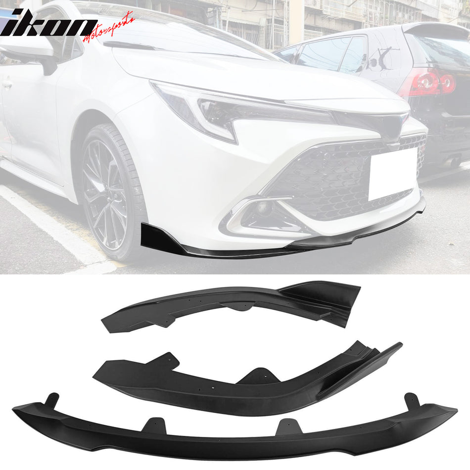 2022-2023 Toyota Corolla Auris 5-Door Matte Black 3PC Front Bumper Lip