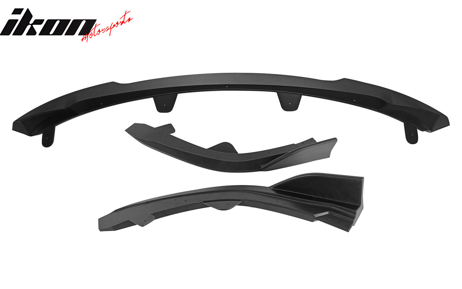 Fits 22-23 Toyota Corolla Auris E210 Hatchback 3PCS Front Bumper Lip Matte Black