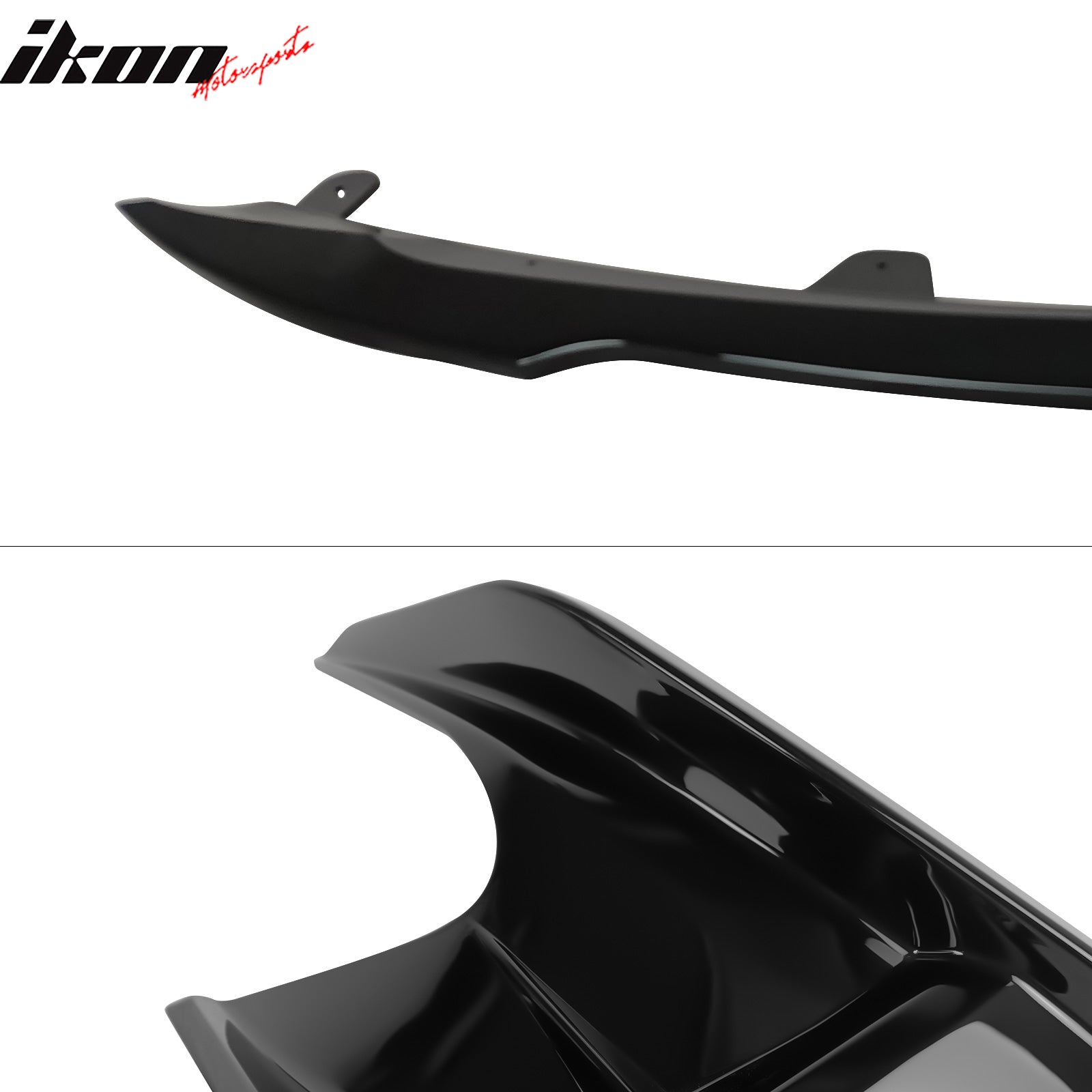 Fits 22-23 Toyota Corolla 5-Door 2PC Side Canards + Front Bumper Lip Gloss Black