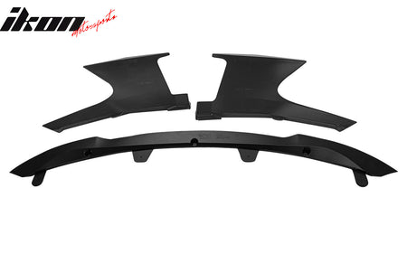 Fits 22-23 Toyota Corolla 5-Door 2PC Side Canards + Front Bumper Lip Matte Black