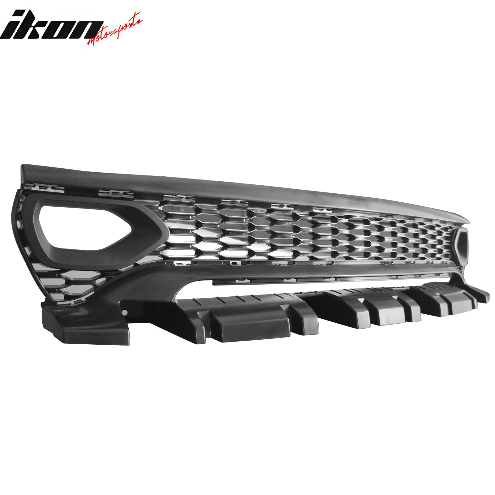 For 15-23 Charger SRT Upper Lower LED Grilles Bumper Cover W/ Matte Black Lip PP